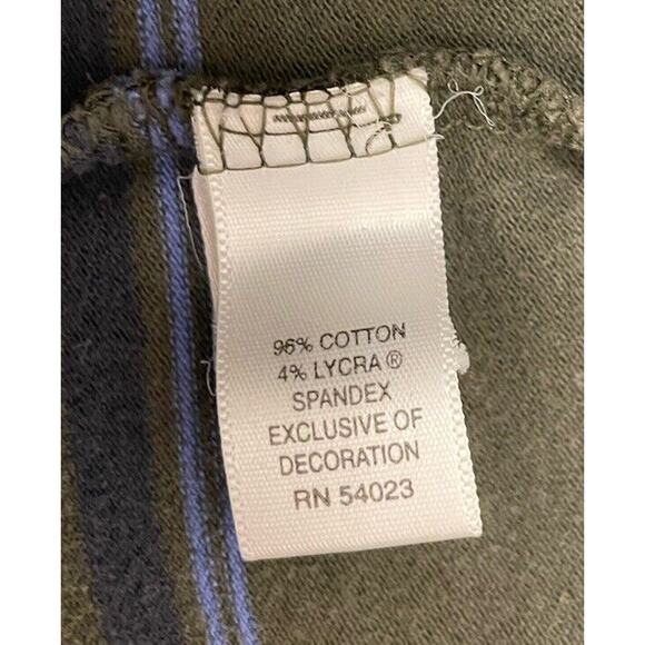 Banana Republic Mens Brown Striped Short Sleeve Polo Size Large Cotton Blend - Picture 5 of 5